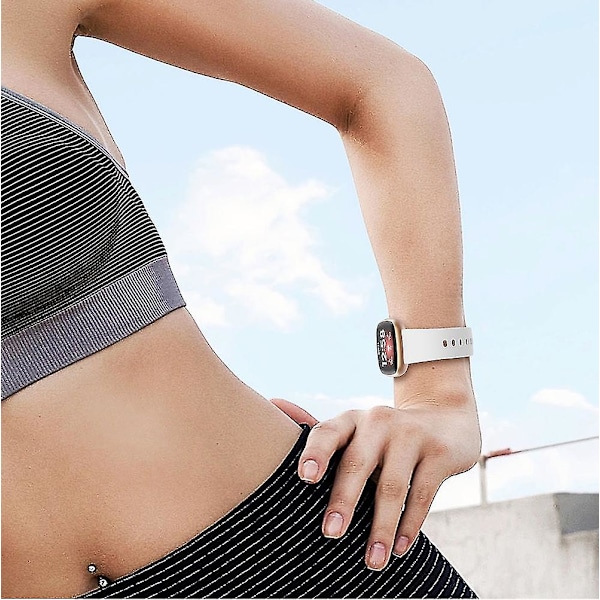 Silicone Urrem til Fitbit Versa 3 White