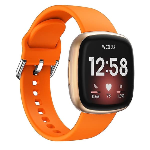 Kompatibel med Fitbit Versa 3 silikonarmband Orange