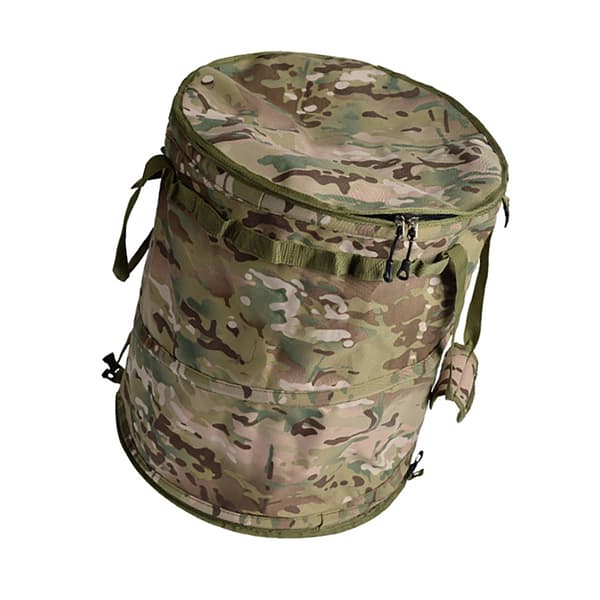 Camping Trash Can, Foldable Trash Can with Zipper, Waste Container