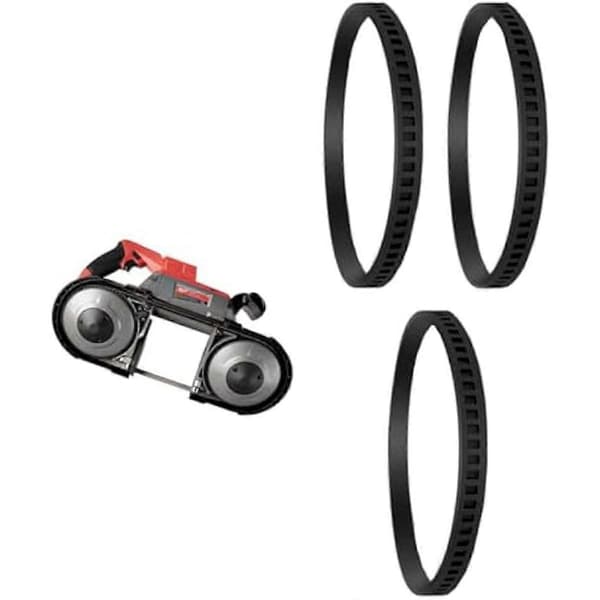 3st Bladhjul Däckbyte för Milwaukee Bandsågar Djupkapning Black