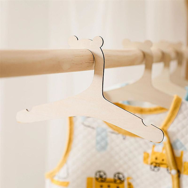 10 stk. Baby Hængere Stativ Baby Træ Tøj Hængere Hjem Piger Prinsesse Værelse Børneværelse Dekoration Til Børn