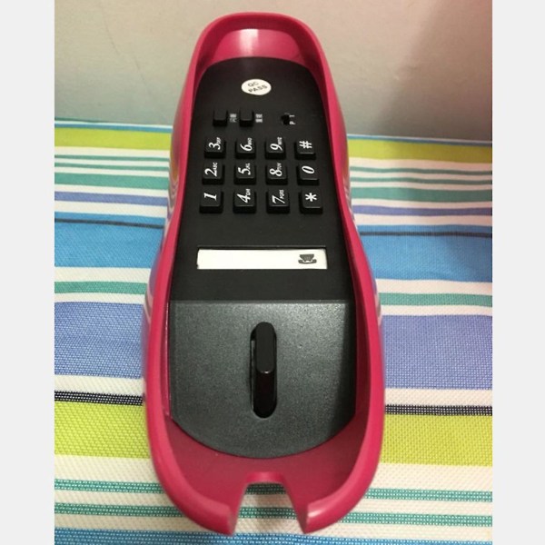 Mundens Læbeformede Telefon, Hjemmefastnet Personlig Mode Kreativ Gave Rose Red