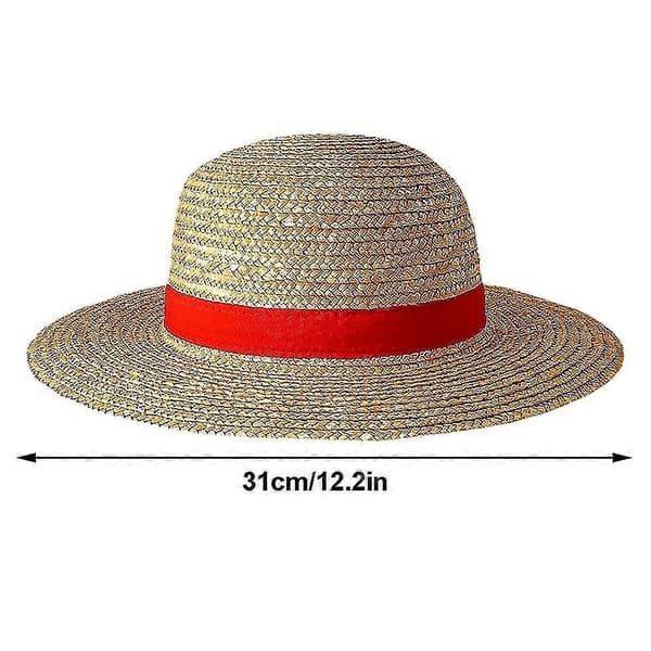 One Piece - Luffy Stråhat Multifunktionel Anime Tegneseriefigur Solcreme Stråhat Cosplay Solhat Til Voksne