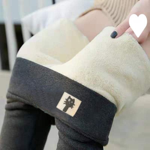 Fleeceforet Leggings Vinter Leggings GRÅ y Grå Grey XL