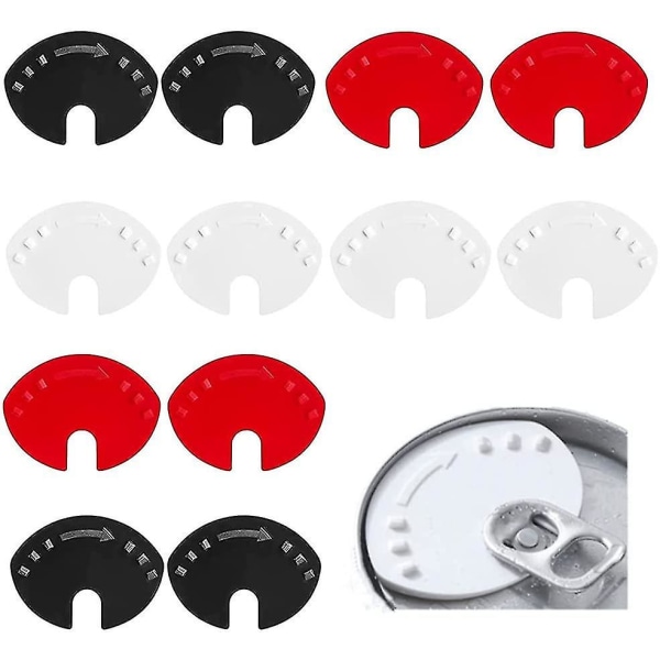 Dryckesburkslock Dryckesburkslock Dryckeslock Skydd för Burkar Slutförsegling Lock för Öl Soda Dryckesburkar 12pcs