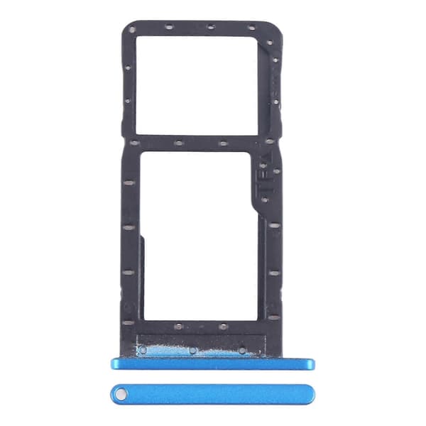 För Alcatel 1SE 2020 5030 SIM-kortfack + Micro SD-kortfack Blue