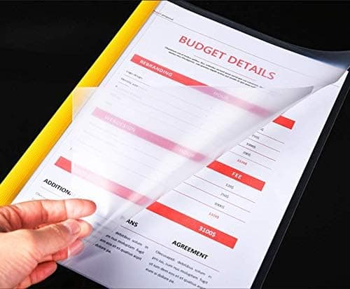 Transparent Report Covers with Solid 10mm Sliding Bar (Clear Presentation Folders for Resumes, for Letter/A4 Size)