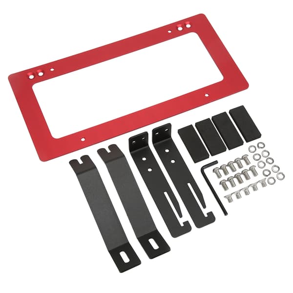 Tesla Model Y 2017 2022 Front License Plate Holder Aluminum Alloy Bracket Red Replacement