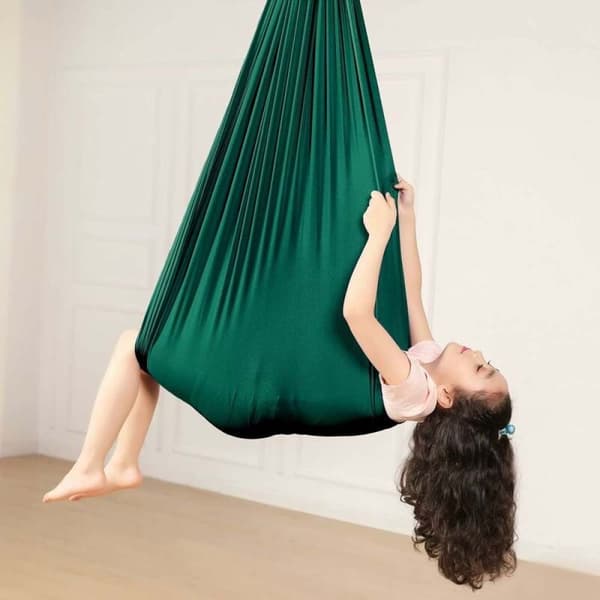 Therapy Swing for Sensory Integration, Soft and Comfortable Hammock with Cocoon Compression Effect, Breathable Fabric Sensory Swing for Autism