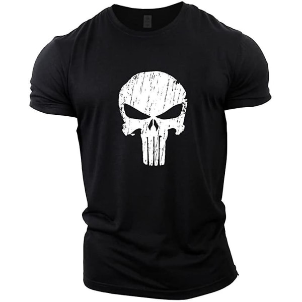 Punisher Skull Bodybuilding Topp Black S