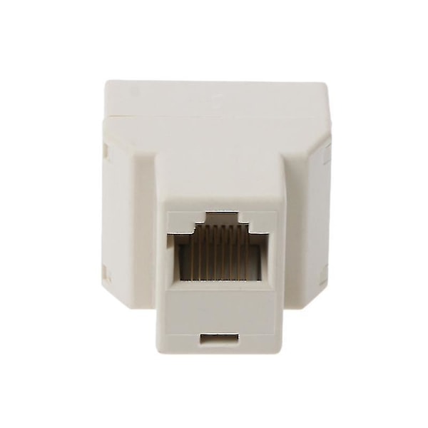 2 stk. RJ45 Cat5 Cat5e Netværk Ethernet 1 til 2 Connector Adapter Ft