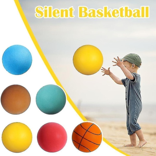 Människogjorda nyaste Silent Basketball Indoor Training Foam Ball obestruket High-den Blue no.3