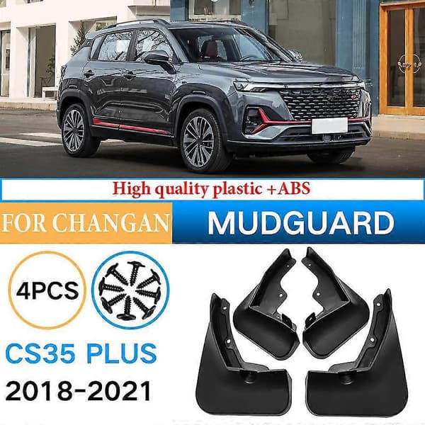Bil Styling Stænklapper Til Changan Cs35 Plus 2018-2022 Forreste Bageste Skærm Stænklap Beskyttelse Stænklapper Stænkskærme Biltilbehør