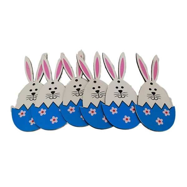 10 stk påskehengende fargerik hjemmedekor påske tegneserie kanin egg dekorasjon til fest 8