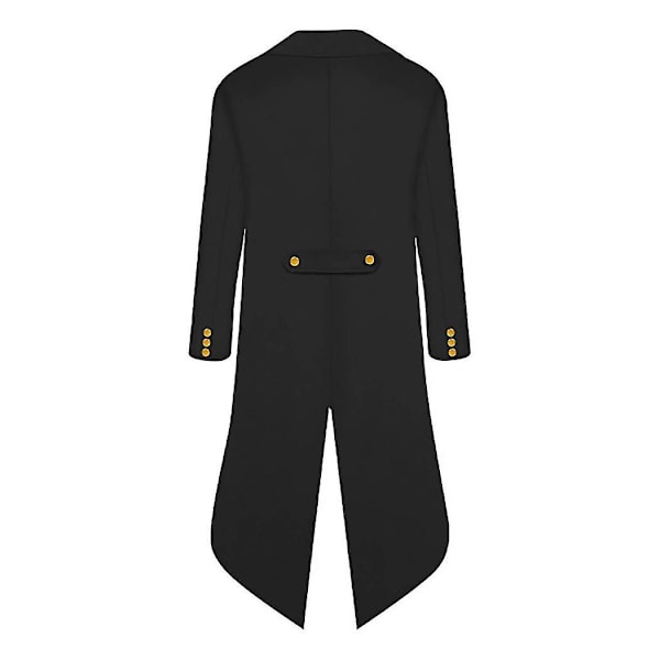 Halloween-kostymer för föräldrar och barn, Herrkläder i Retro-stil, Barnkläder i Punk-stil, Midilång Retro Smoking Black