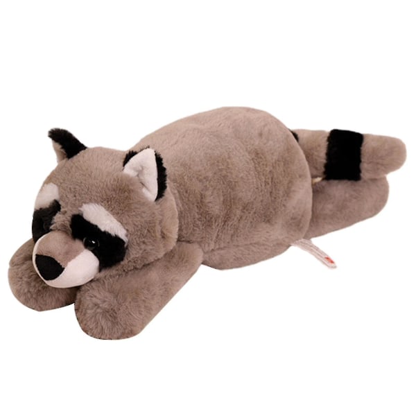 70cm/60cm/45cm Giant Lazy Raccoon Plush Toy Cartoon Animal Character Plushie Animals Doll Soft Stuffed Plush Toys For Kids Girls Boys