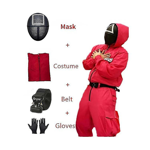 Kostymfest Karneval En-delad Mask Fyra-delad Dräkt   U Square S