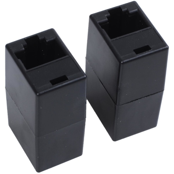 5 kpl Mustaa 8p8c RJ45 RJ45 Naaras/naaras Ethernet Inline-liitinsovitin