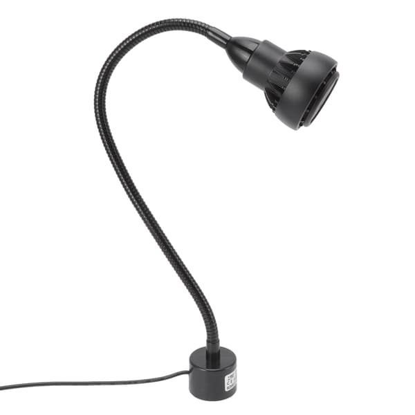 White Light Tools Machine Light 9W Flexible Gooseneck LED Work Light with Magnetic Base for Lathe US 110‑220V