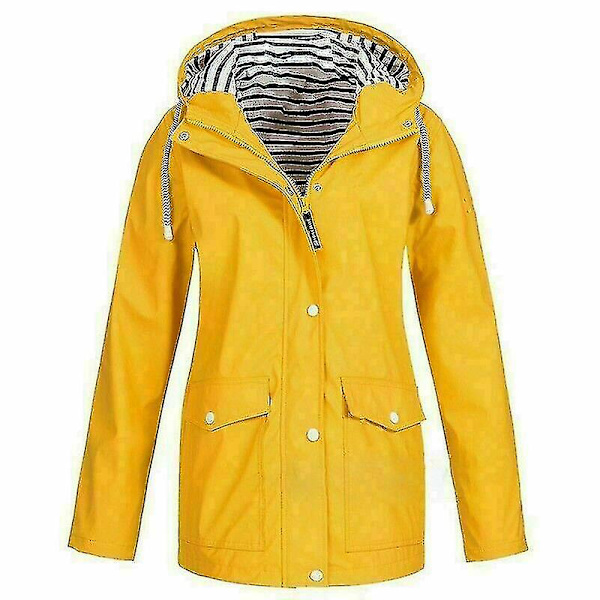 Vandtæt Jakke til Kvinder_y Høj Kvalitet Yellow XXL