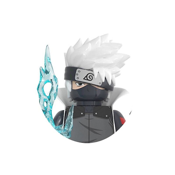 Naruto Sasuke Kakashi Akatsuki Klodser Byggeklodser Anime Tegneserie Mini Actionfigurer Hoveder Samlingslegetøj Børnefødselsdagsgaver WM2117
