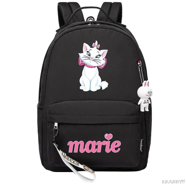 Aristocats Marie Ryggsäckar för Skolan Tonåringar Flickor Pojkar Kawaii Herrar Kvinnor Bokväska Laptop Ryggsäckar Mochilas Blue