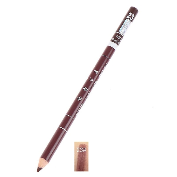 1 stk Professional Wood Lip Liner Vandtæt Lady Long Lasting Lip Liner blyant N23