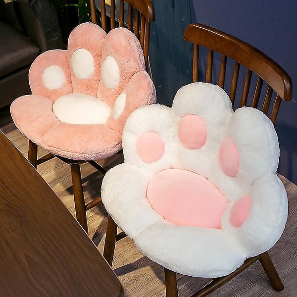 Kissan tassun tyyny söpö istuintyyny Kissan tassun muotoinen laiska sohva karhu tassu työtuolityyny Kodikas lämmin pehmo sohva koristetyyny#jjwj001 PolarWhite Small
