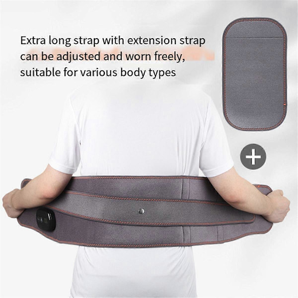 Rechargeable Heated Massage Belt with Red Light Control