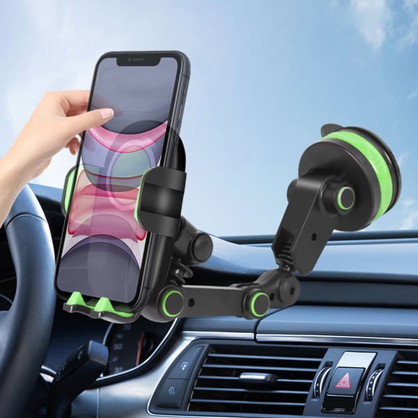 Mobile Phone Holder Car Center Console Stack Holder Suction Cup Support Clamp Mount Hands-free