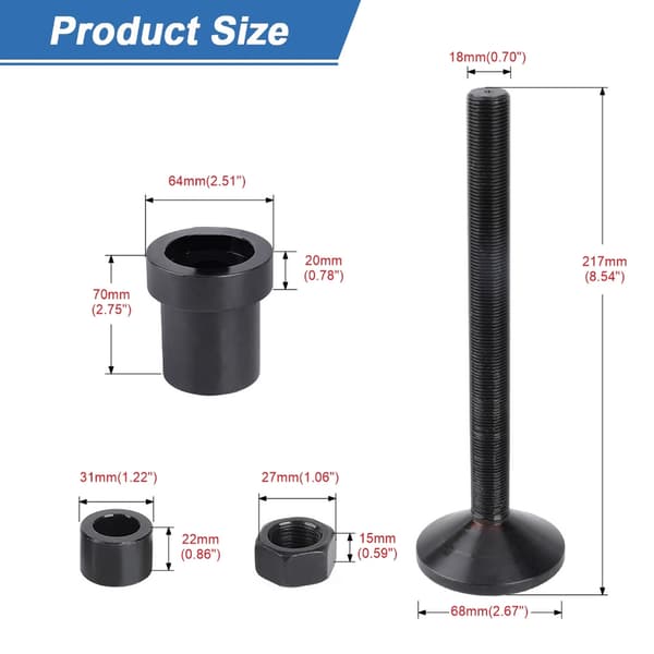 Front Inner Axle Seal Installation Tool for Dana 30/44/60 Differentials