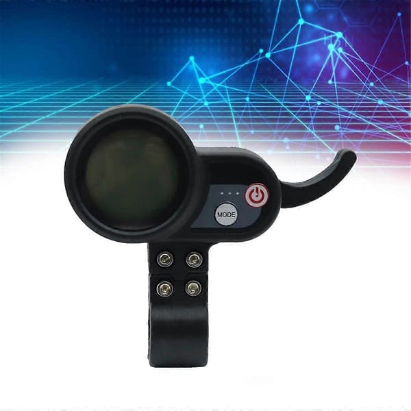 36V-60V LCD-display Dashboard 6PIN E-scooter E-cykelmätare Elscootertillbehör för JP Black