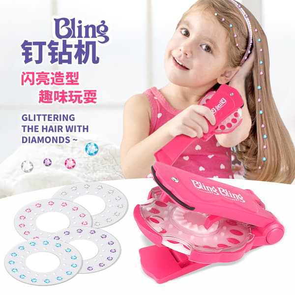 Bling Ultimate Glam Kit - Fäst diamanter på håret, Multicolor