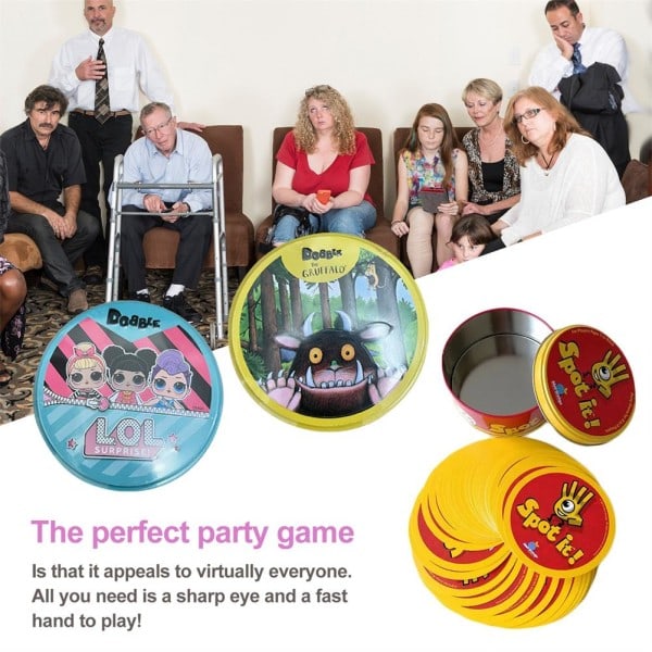 Multiplayer Partyspel Pusselspel Kort - Classic onesize