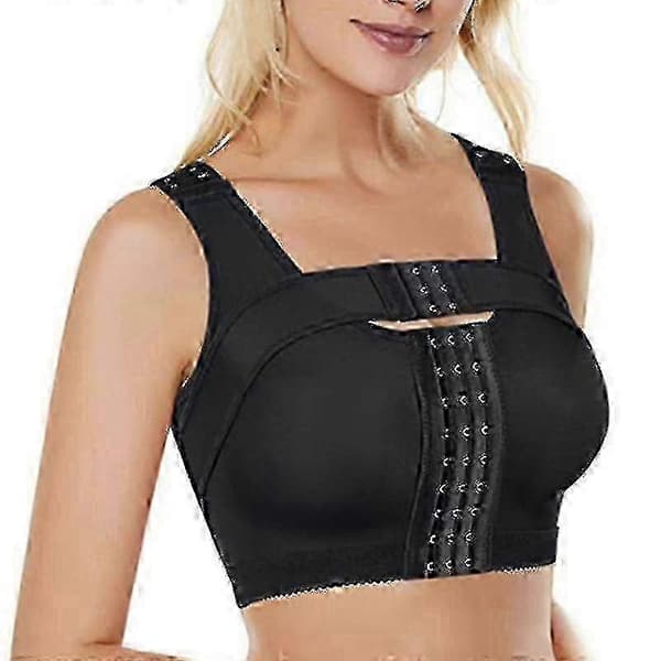 Kompressions-BH efter operation med bröststöd och stabilisator för förbättrad kirurgisk hållning Black Medium
