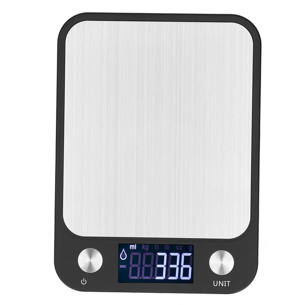 Digital Kitchen Scale Stainless Steel Precision Results Compact Design Food Measurement LCD Display Tare Function Easy Measuring for Baking Cooking
