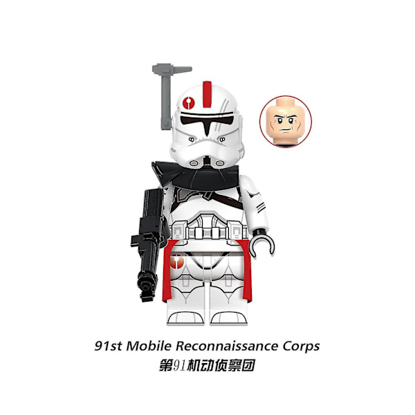 8 stk/sett Star Wars Byggeklosser Action Minifigur Lekegave Til Barn