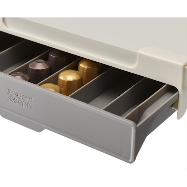 Utrymmesbesparande låda för kaffekapselhållare under hyllan, 30 st, för Nespresso originalkapslar