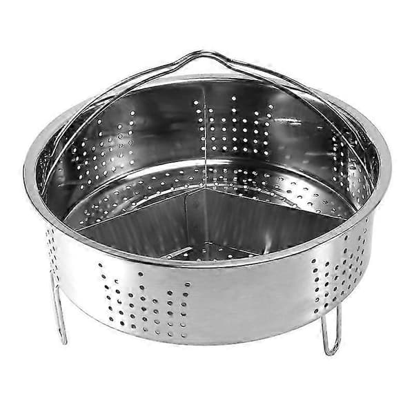3 stk./sæt trykkoger tilbehør rustfrit stål kurv med æggedamper stativ, skillevæg til Kitc as shown