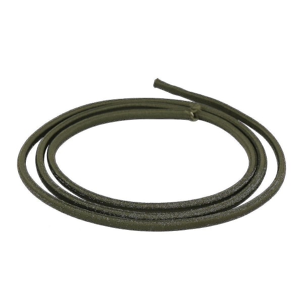 4 mm bredt elastisk bånd, rund elastiksnor Olive Green 10m