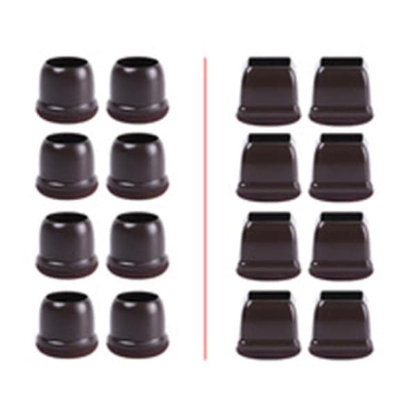 Silikon Stolebeskyttere til Stolben dark brown CIRCLE S