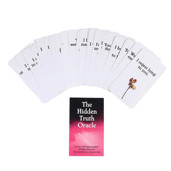 The Hidden Truth Oracle Cards Tarot Card Party Prophecy Divination Board Game