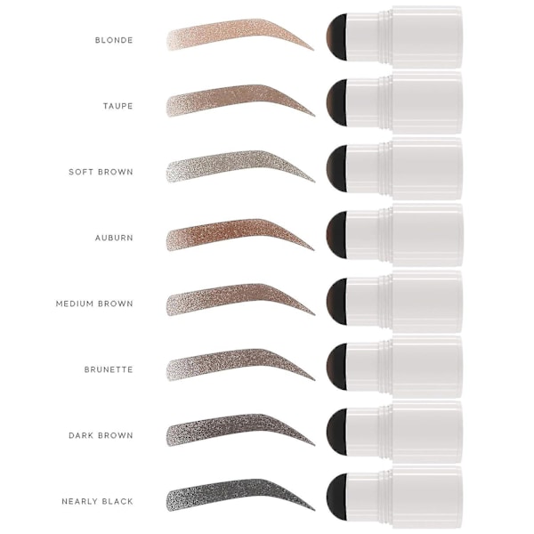 Madluvv Eyebrow Stencil Kit - Lättanvänd, Naturligt Utseende, 6 Populära Former, Används Av Proffs - Inkluderar Stämpel, Schabloner, Spoolie Och Reseväska ( 5  Auburn
