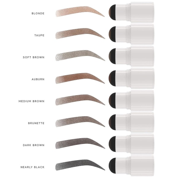 Madluvv Eyebrow Stencil Kit - Lättanvänd, Naturligt Utseende, 6 Populära Former, Används Av Proffs - Inkluderar Stämpel, Schabloner, Spoolie Och Reseväska ( 8  Dark Brown