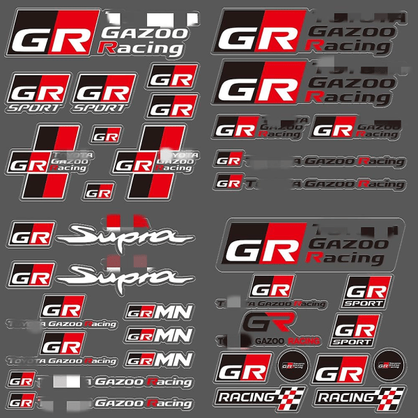 Bildekal Gazoo Racing Gr Logoemblem Autodekalklistermärken - Inredningsdekaler för fordon GR-1