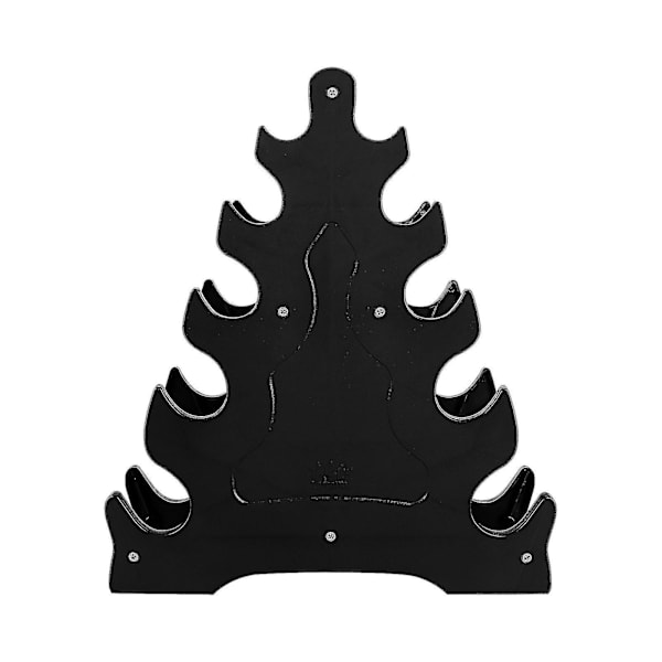 Winomo Dumbbell Opbevaringsstativ Træblad Design Dumbbell Holder 5-lags Vægtløftning Dumbbell Opbevaringsstativ