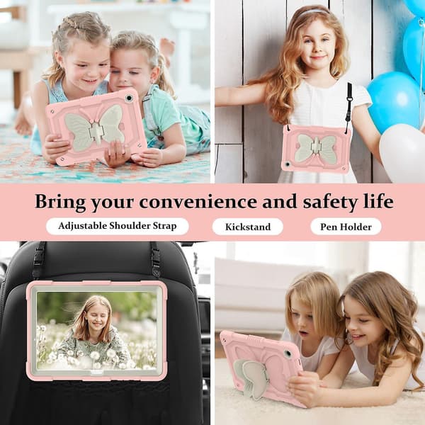 Fjärilsstativ nettbrettfodral for Samsung Galaxy Tab A9+