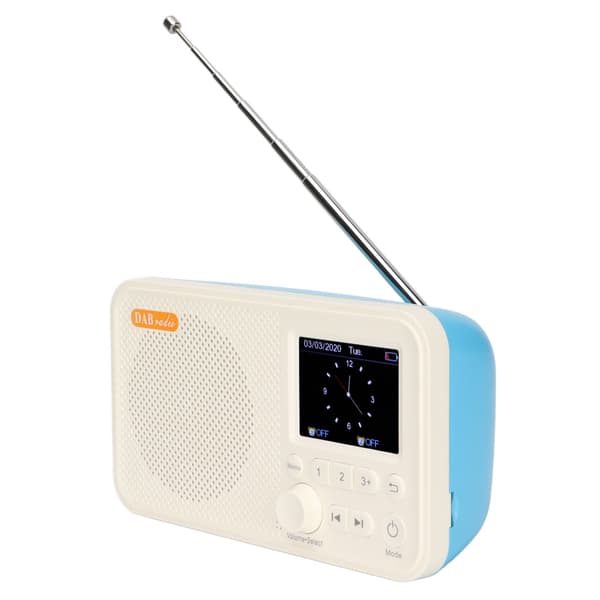 Portable Digital Radio DAB FM with 2.4-inch LCD Screen Time Setting for Elderly Home Use