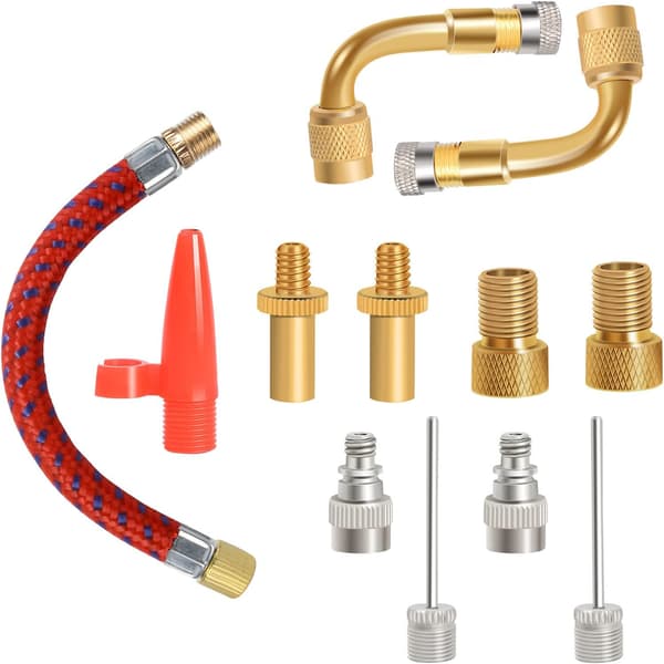 Sykkelpumpeventil Adapters Connections, Sykkelventil Adapter til
