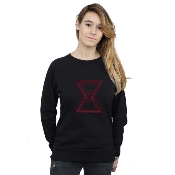 Marvel Dame/Kvinder Avengers Infinity War Black Widow Lines Sw Sort Black L